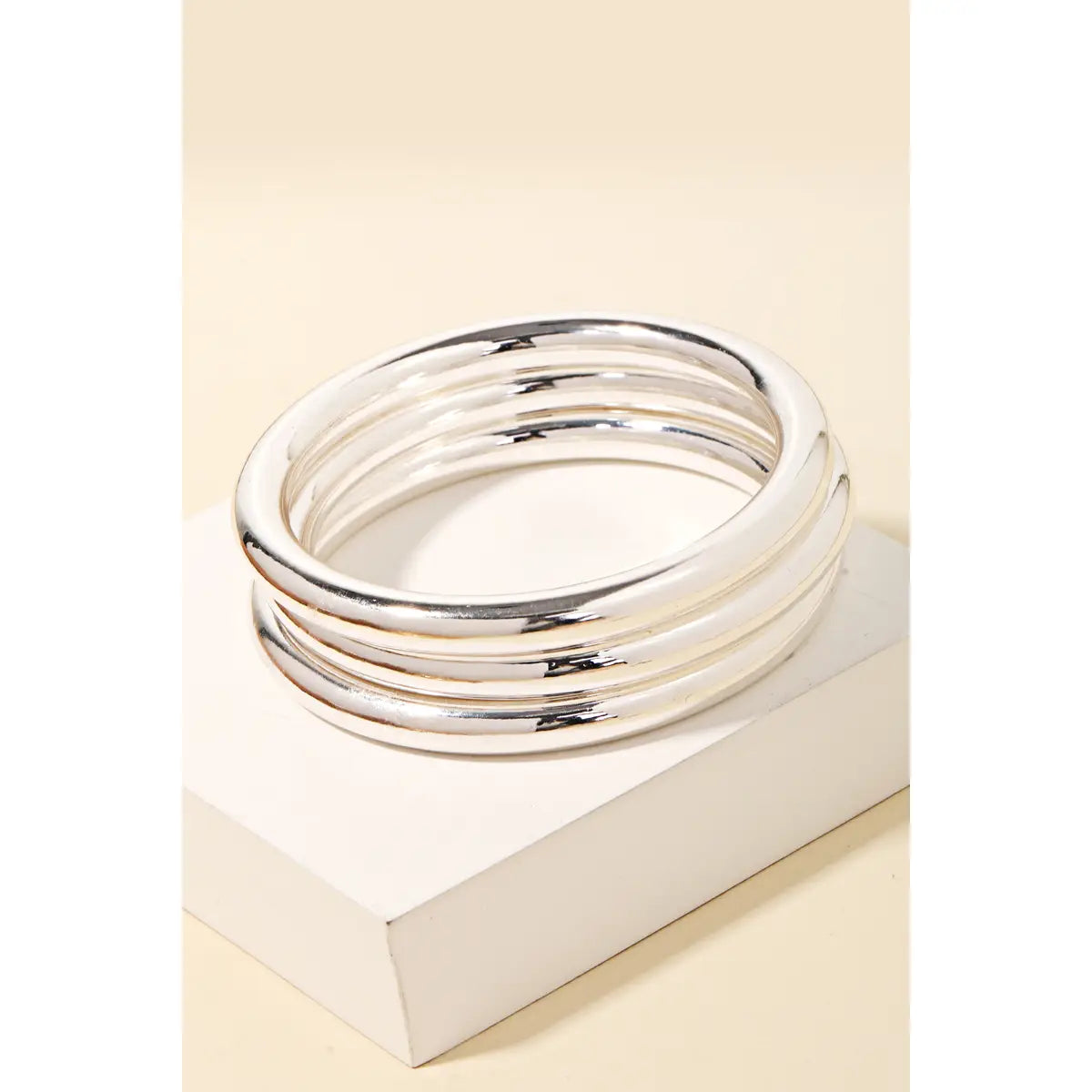 Metallic Triple Bangle Bracelet