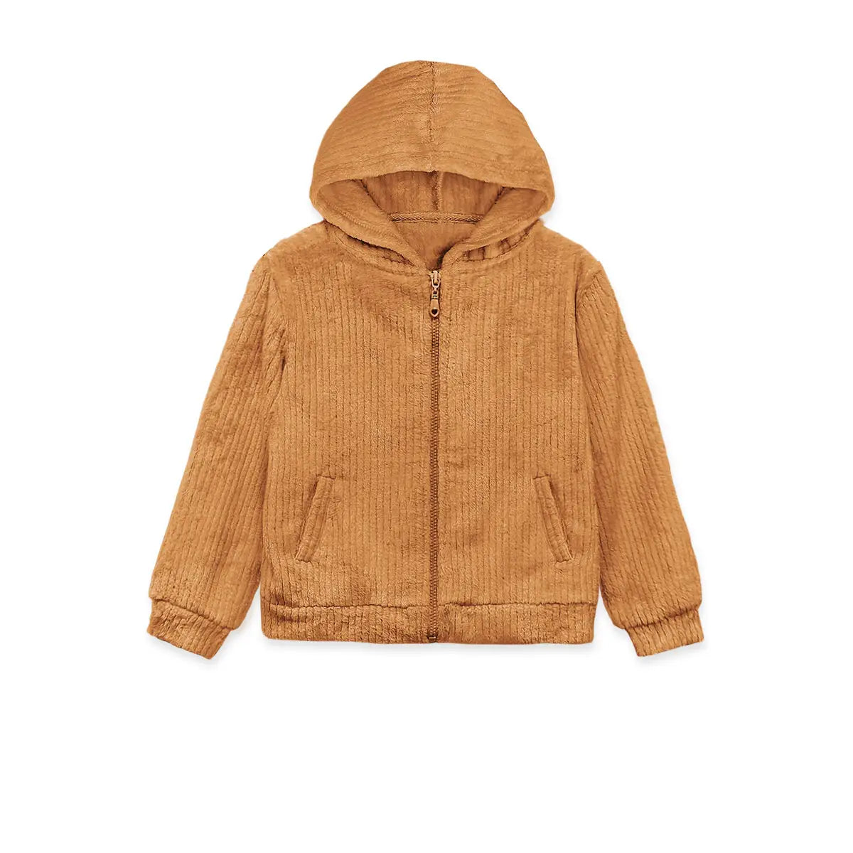 Toddler's Velvet Fur Hoodie Jacket