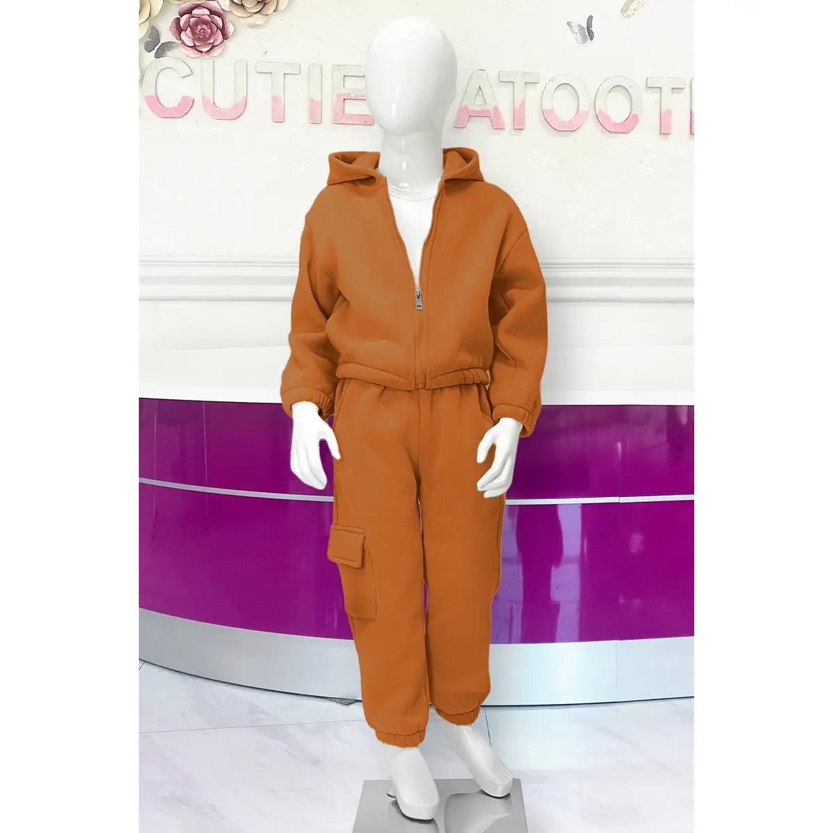 Toddler's 2 Pc Pant Jog Set w/Zip Up Hoodie
