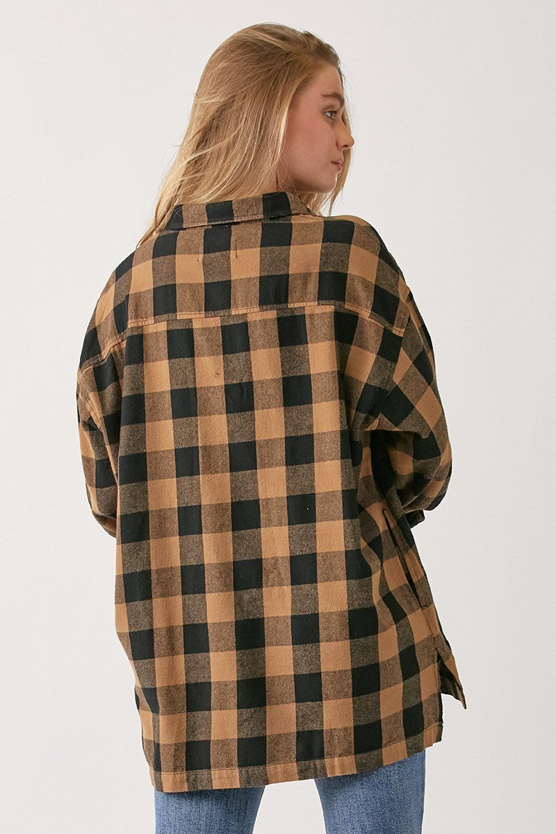 Buffalo Plaid Oversized Shirt