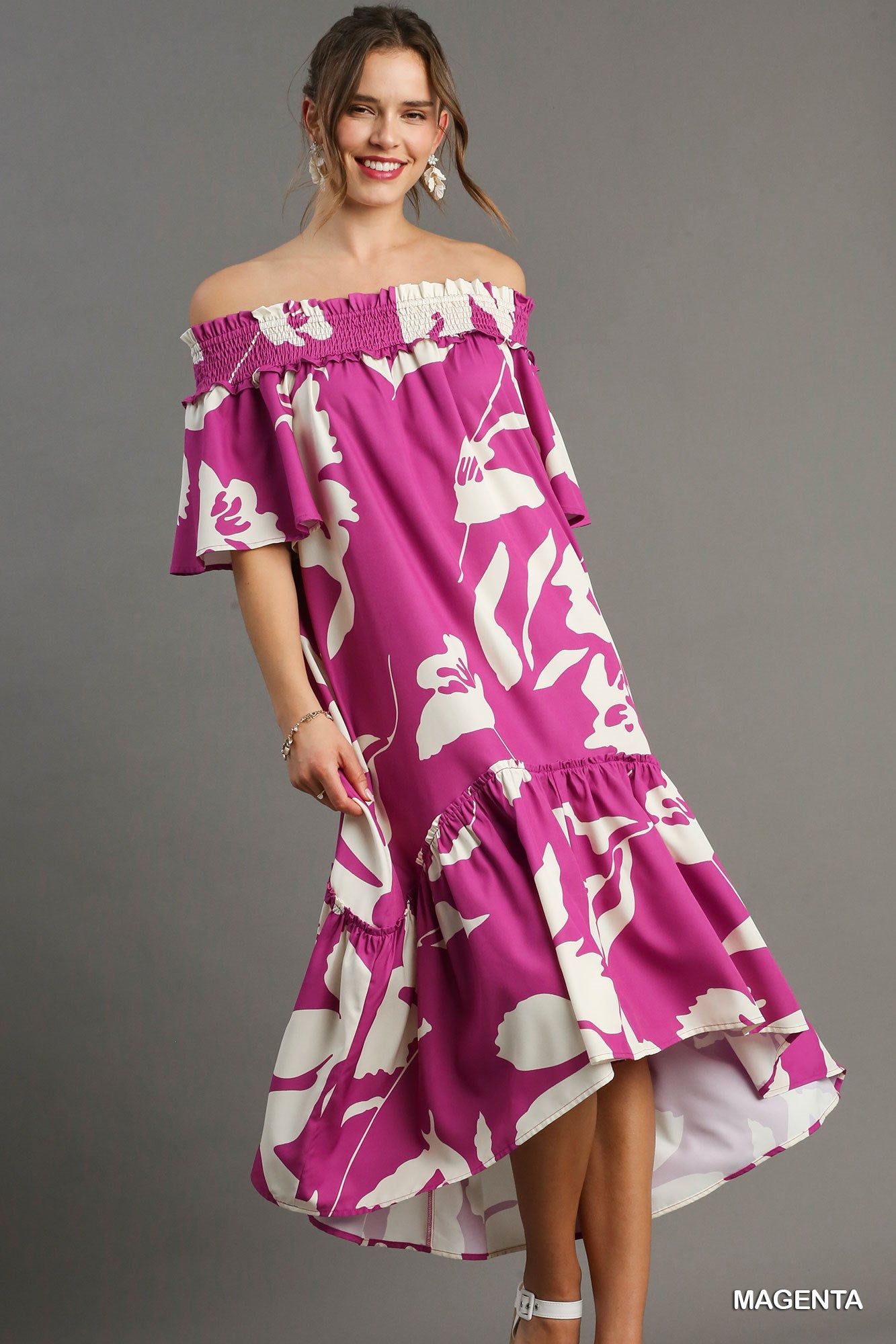 Floral Print Midi Dress