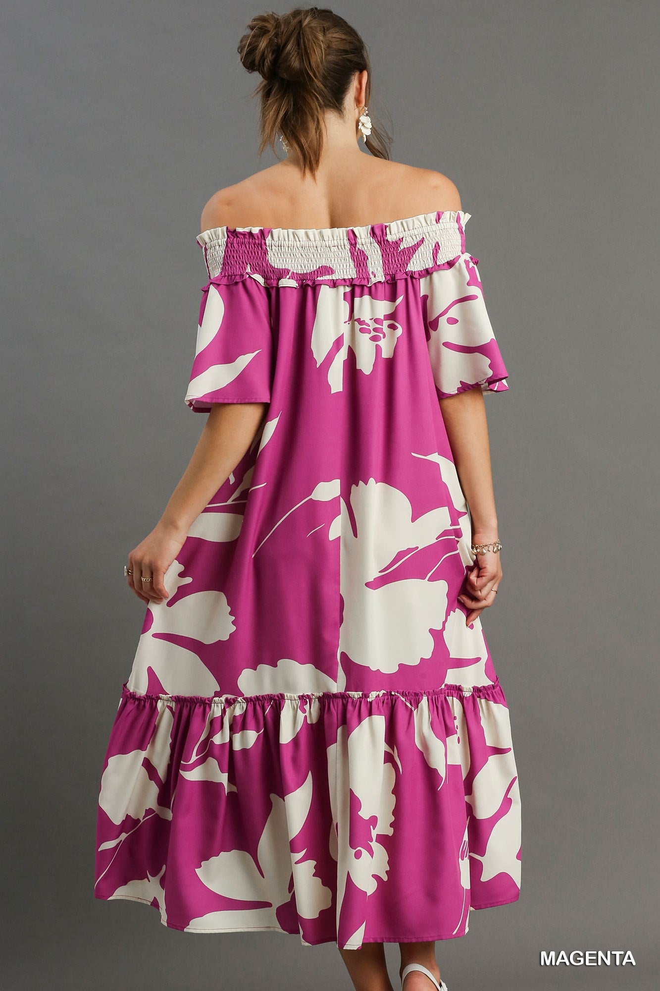 Floral Print Midi Dress
