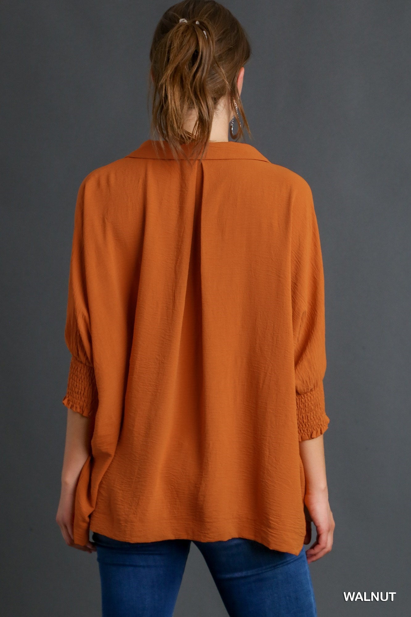 Textured Boxy Cut Blouse