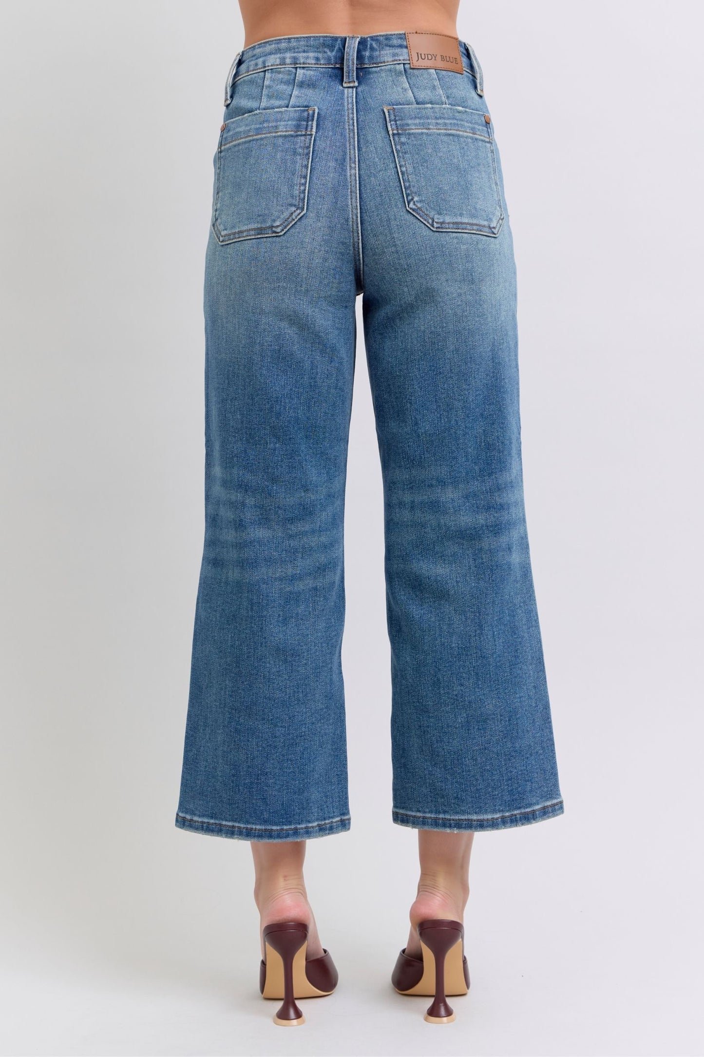 Judy Blue Utility High Rise Wide Leg Crop