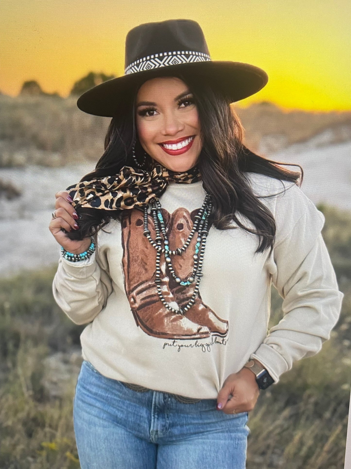 Put Your Big Girl oots On Sweatshirt