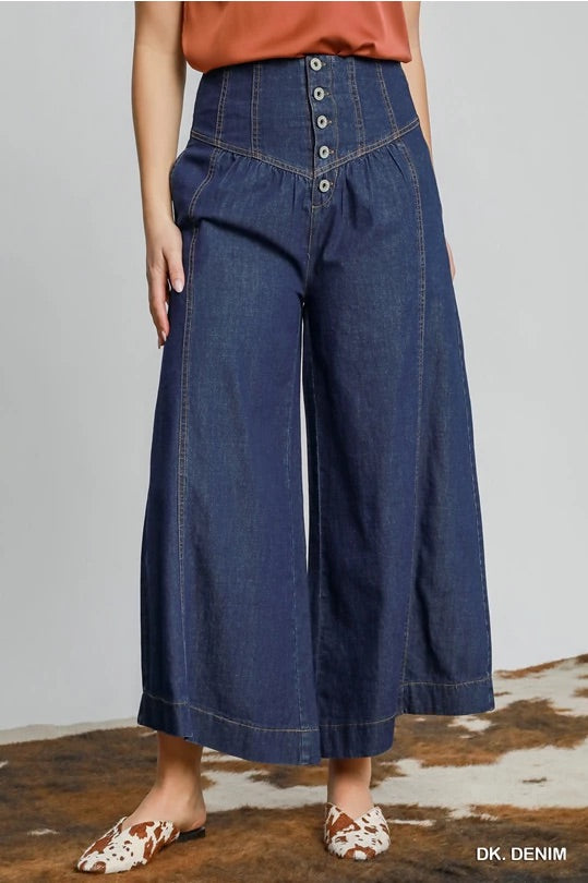 Western Style High Waist Pants