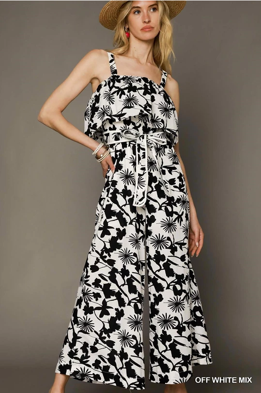 Two Tone Sleeveless Jumpsuit