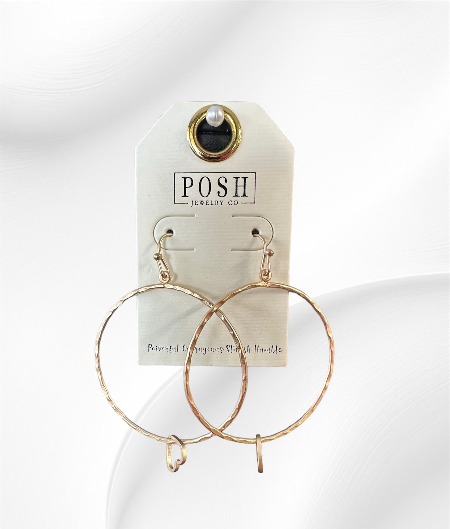 Hoops With Hearts Earrings