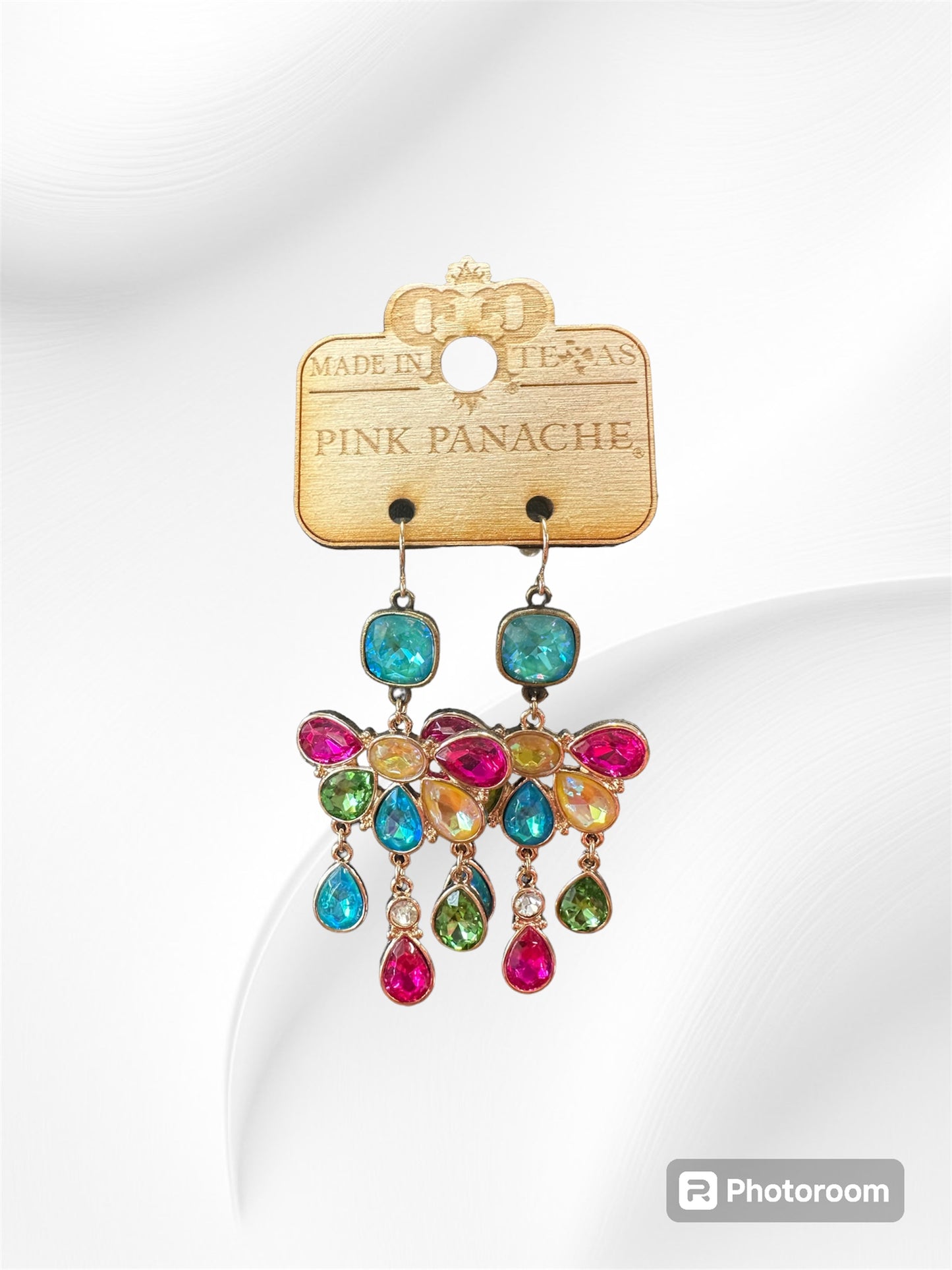 Multi-Color Gem Earrings