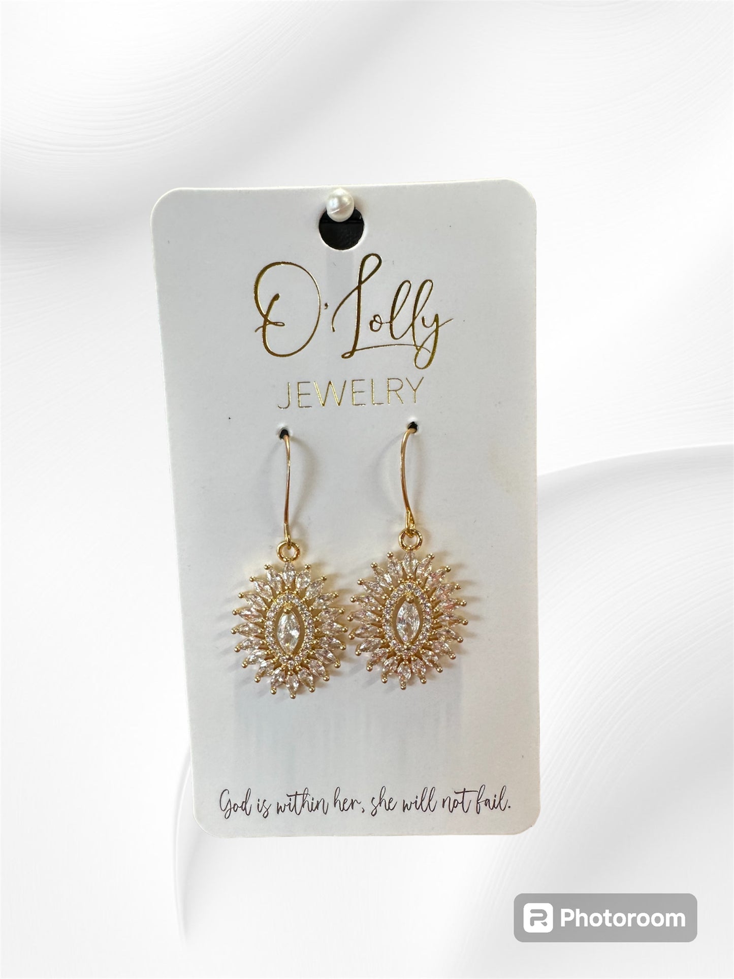 Gold Sparkly Earrings
