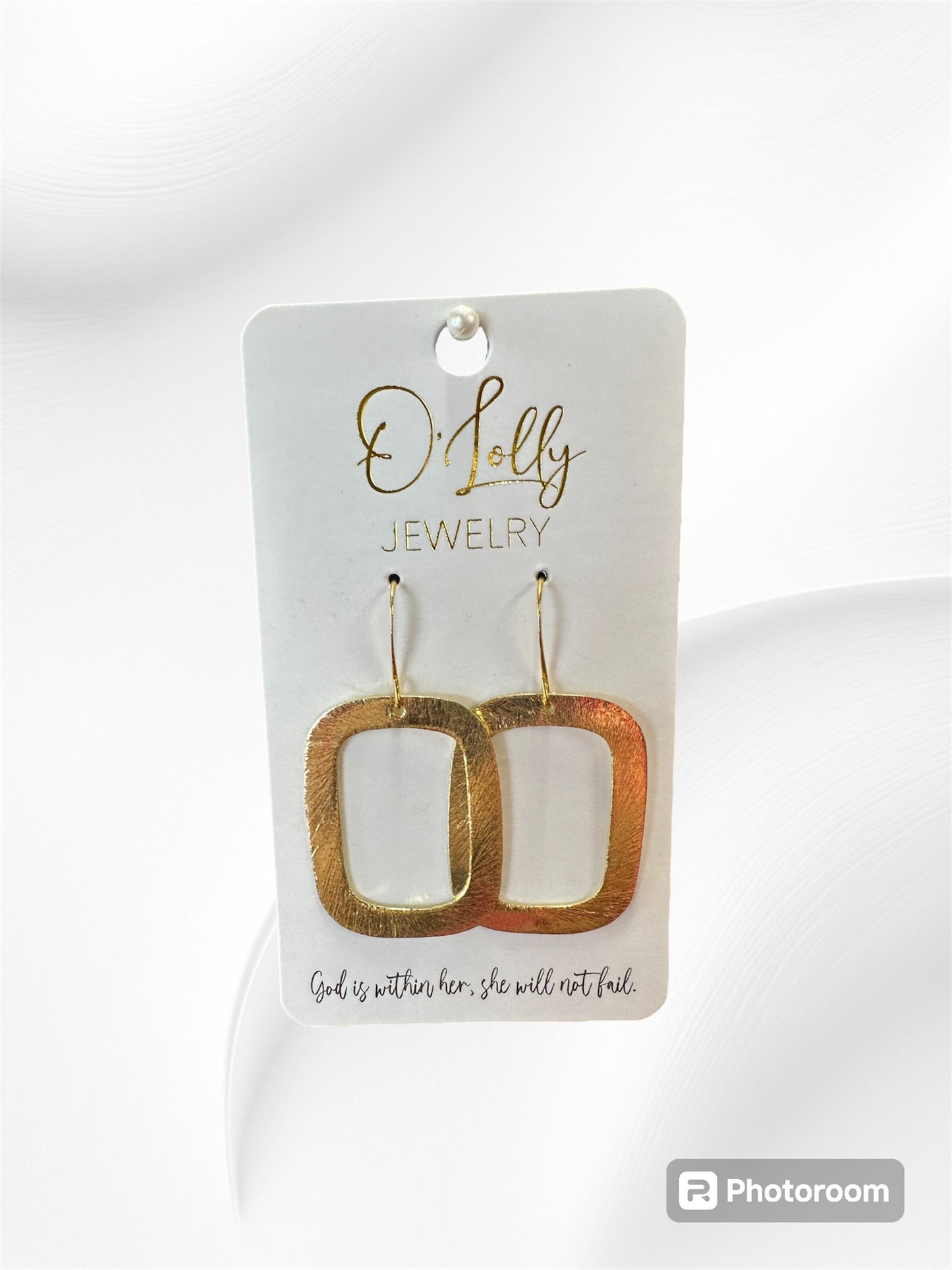 Rounded Square Earrings