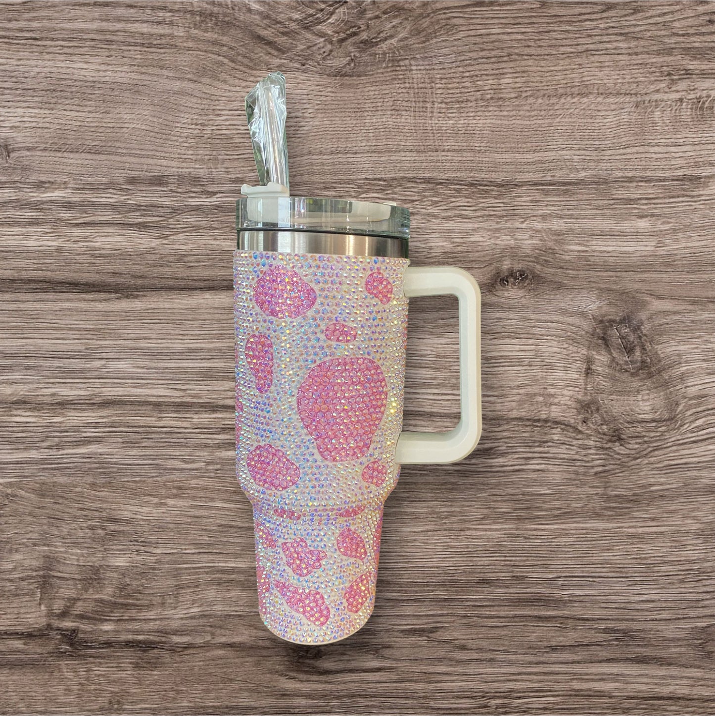 Bling Cow Rhinestone 40 0z Tumbler
