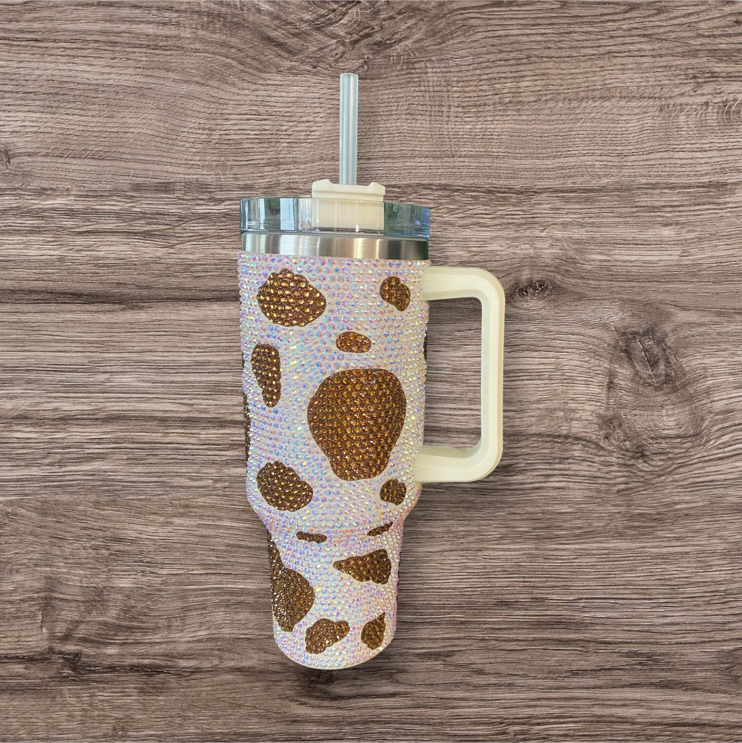Bling Cow Rhinestone 40 0z Tumbler