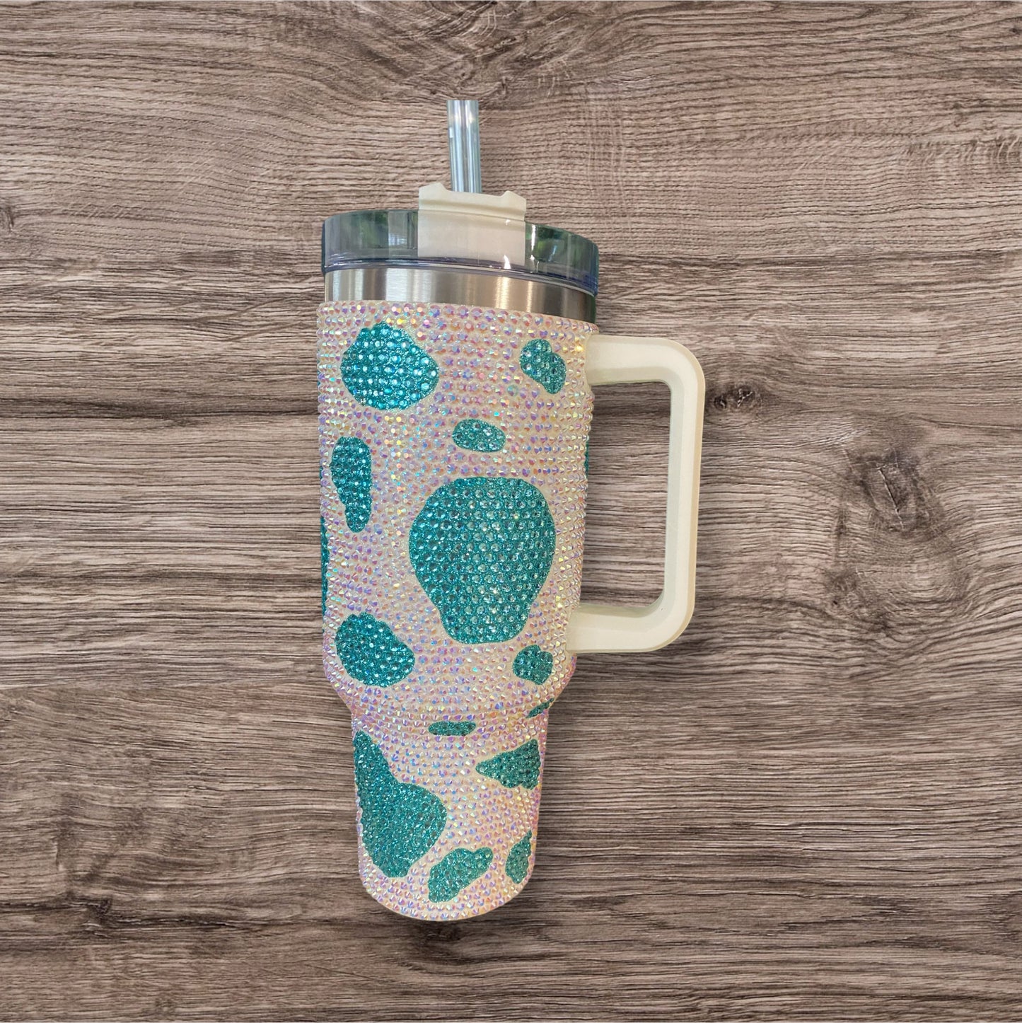 Bling Cow Rhinestone 40 0z Tumbler