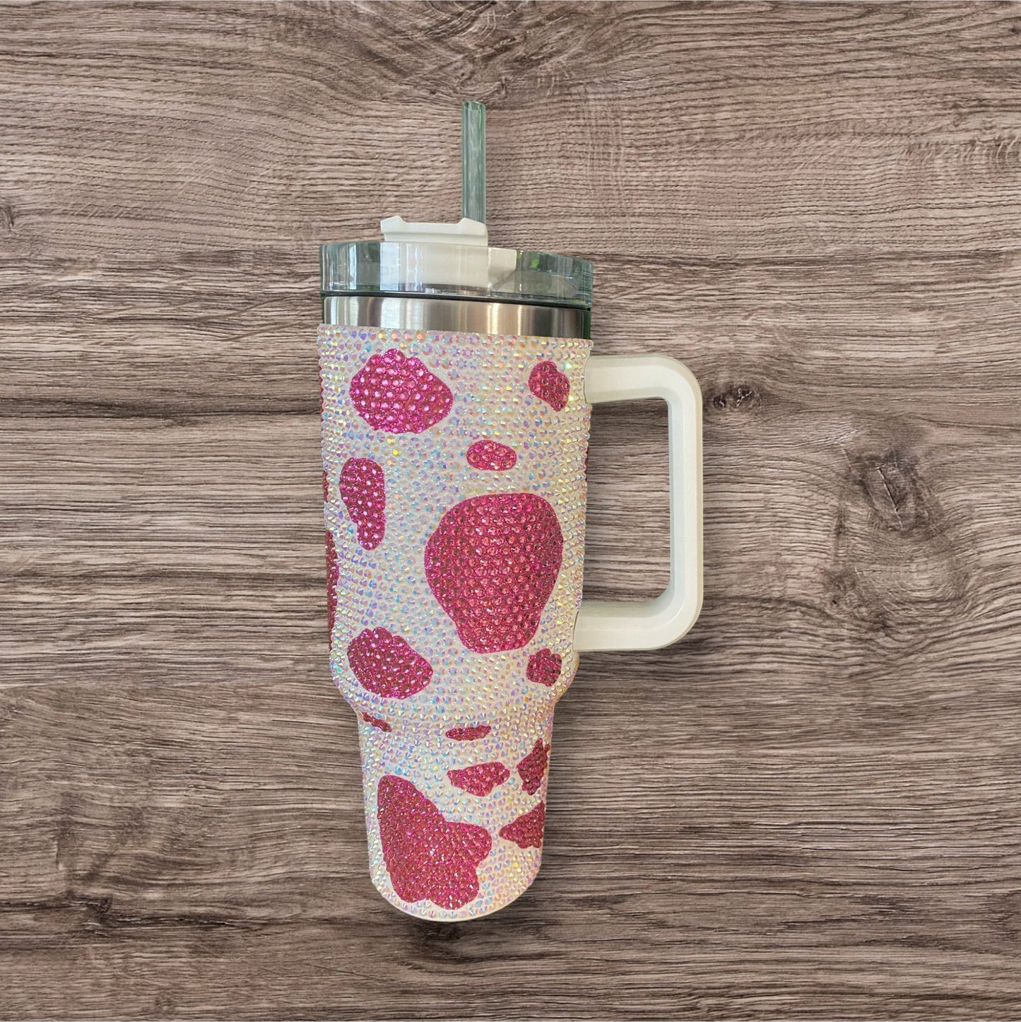 Bling Cow Rhinestone 40 0z Tumbler