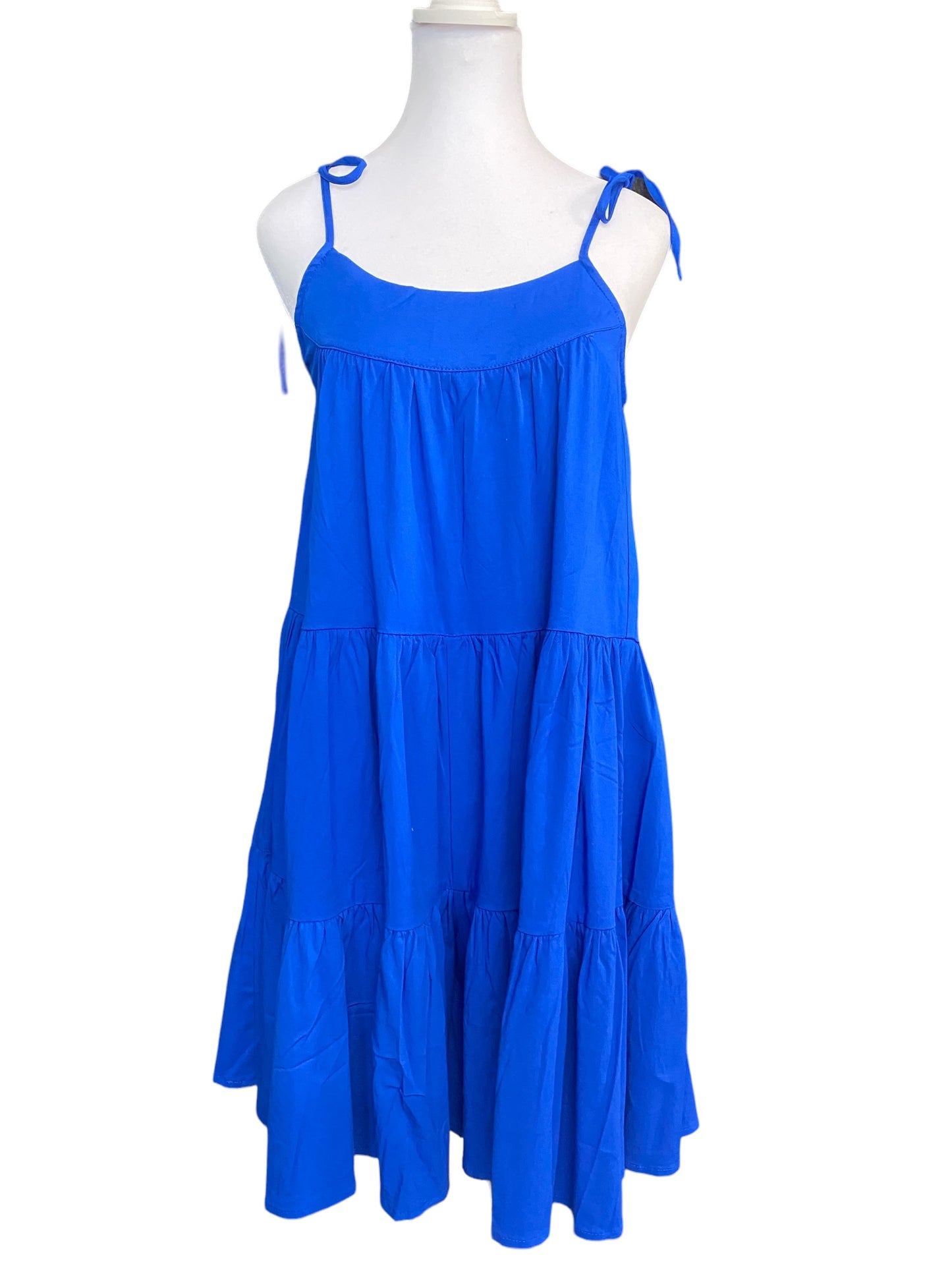 Tie Shoulder Tiered Wide Leg Romper