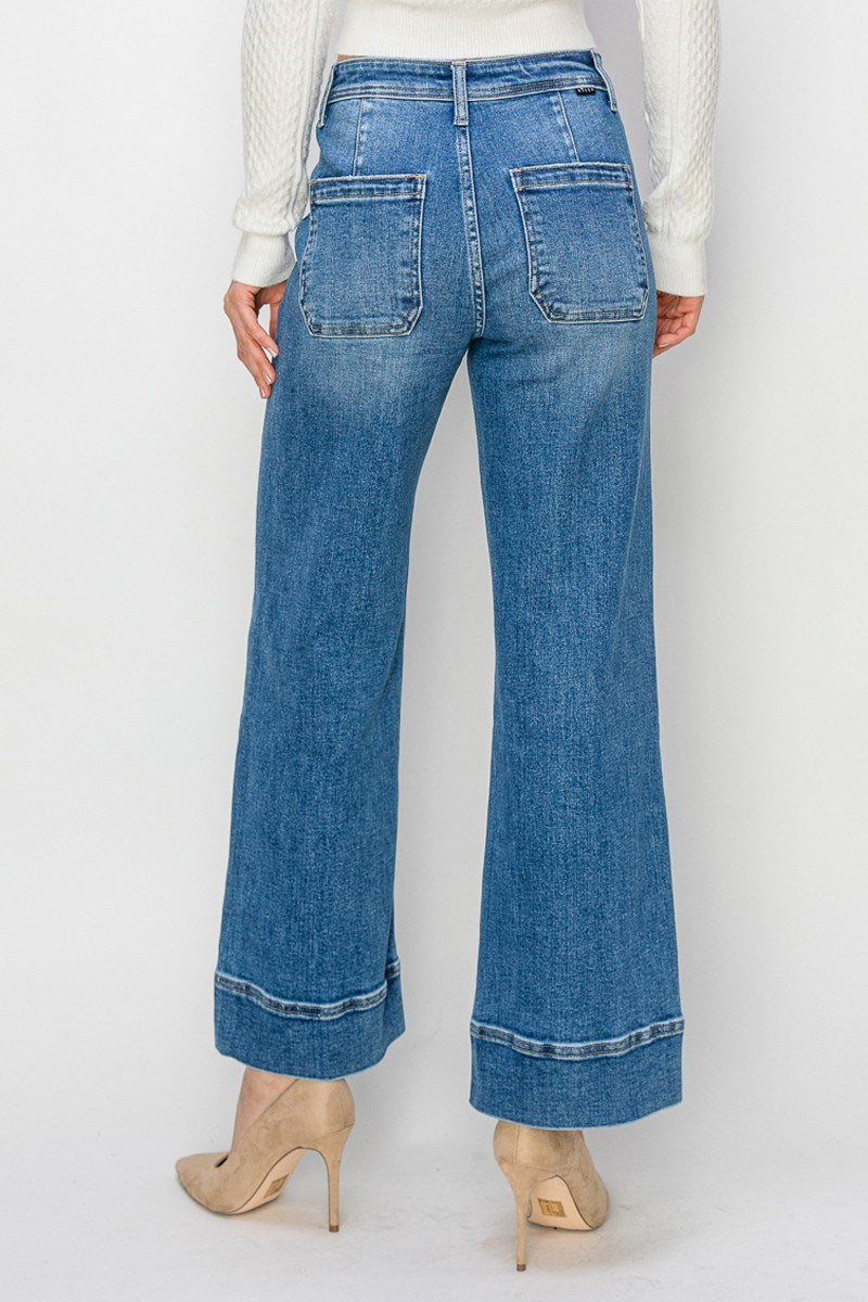 Risen High Rise Wide Jean