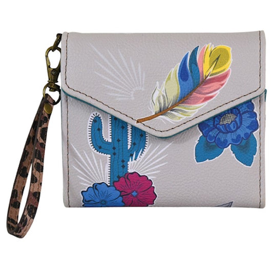 Catchfly Mini Wallet Western Stencil