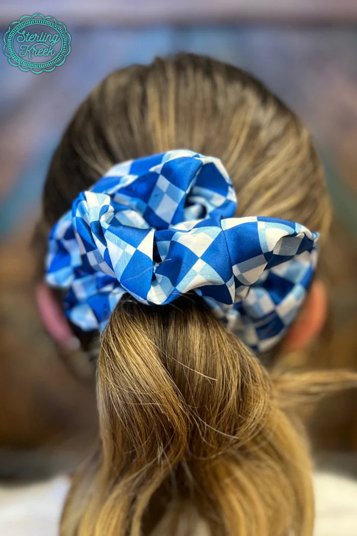 Pep Rally Scrunchie Blue
