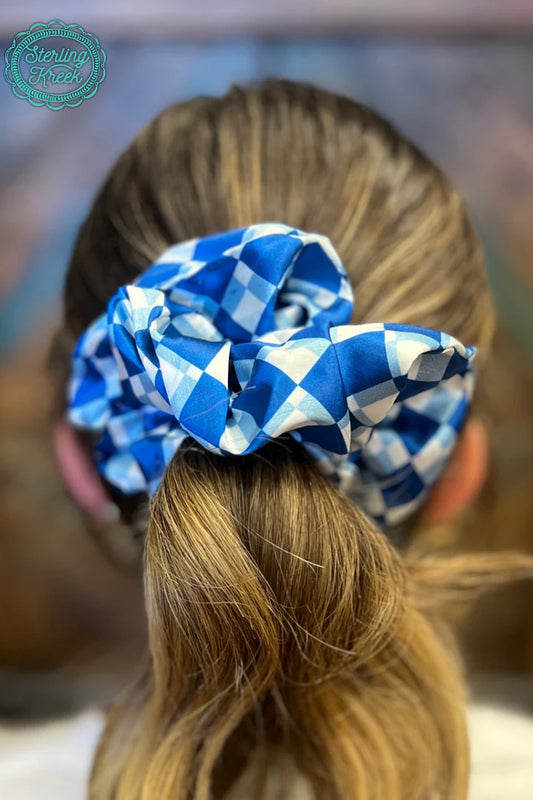 Pep Rally Scrunchie Blue