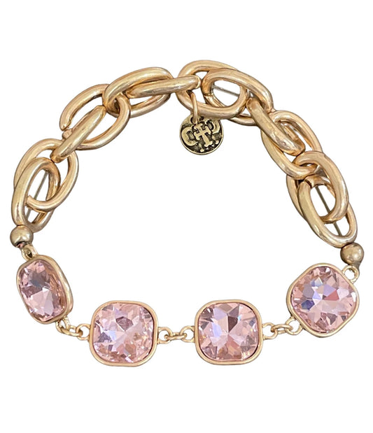 Pink Rhinestone Bracelet