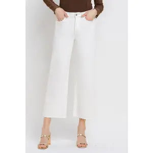 Vervet by Flying Monkey High Rise Crop Wide Leg Jeans