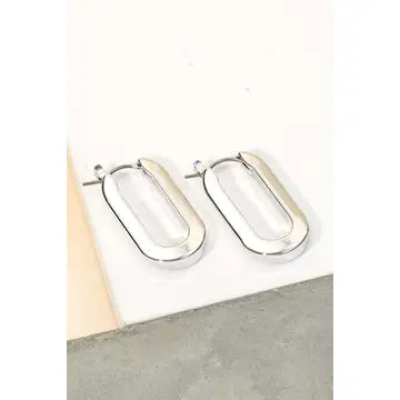 Smooth U Huggie Earrings
