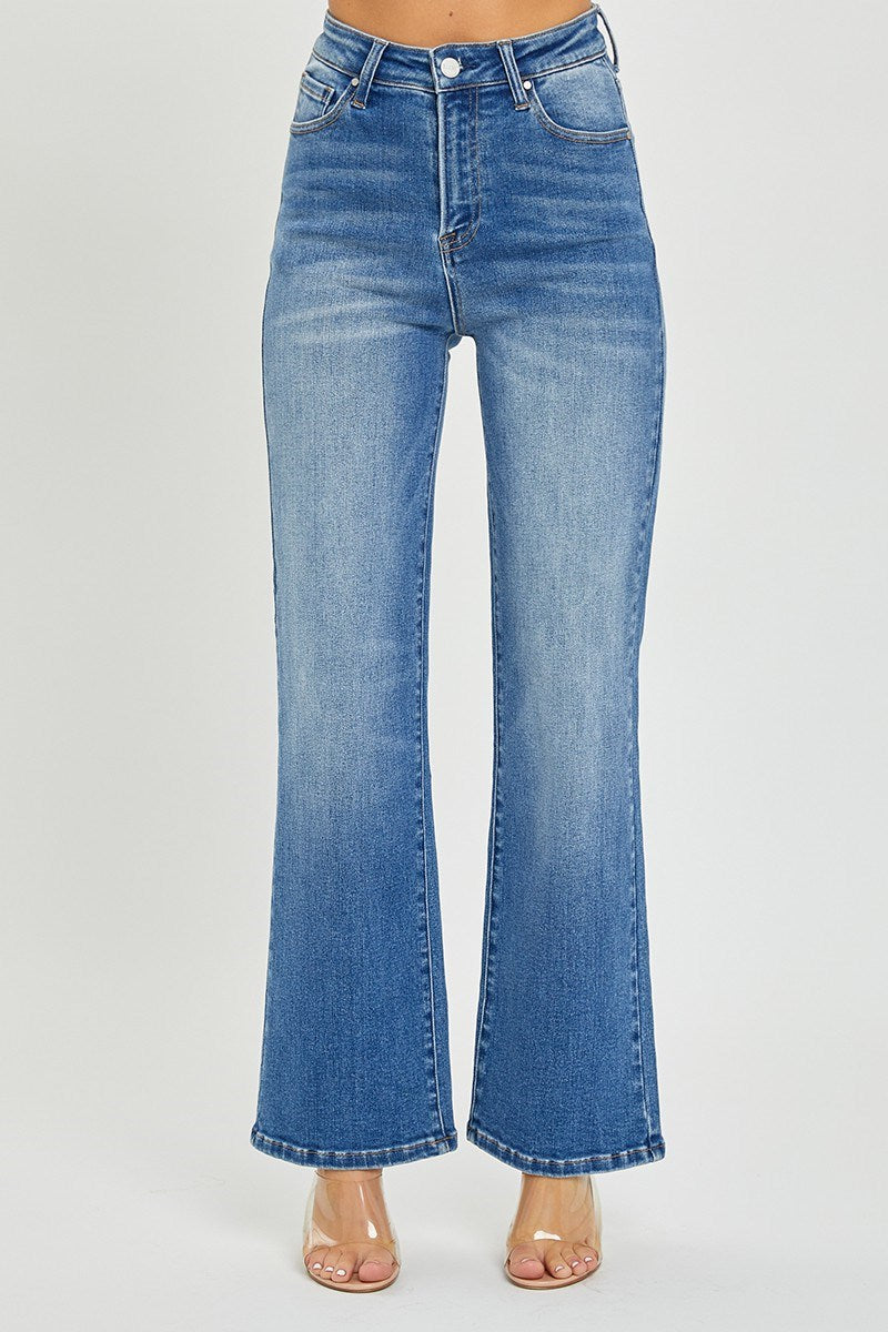 Risen High Rise Relaxed Straight Jeans