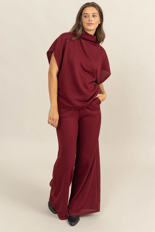 Dolmain Sleeve Top and Pants Set