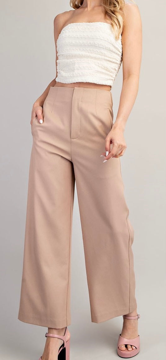 High-Waisted Wide Pants