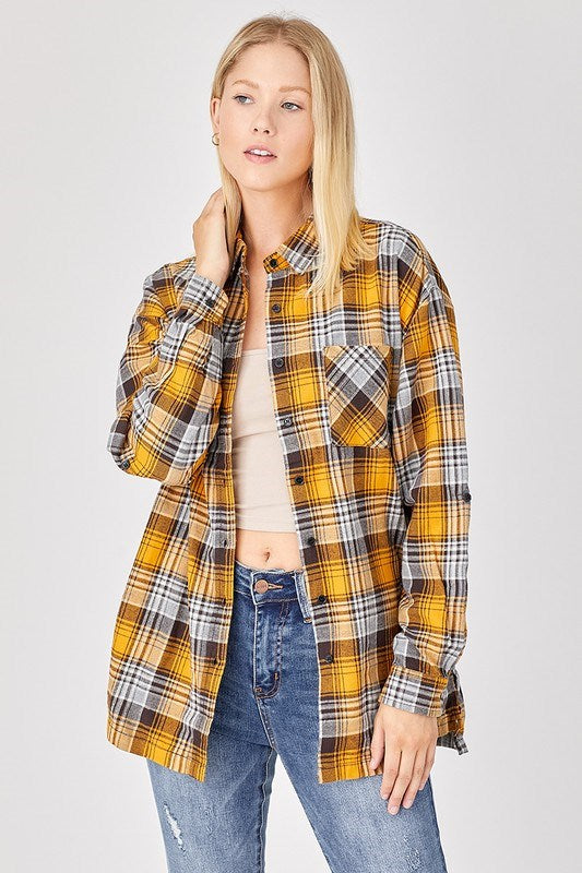 Buffalo Plaid oversized Flannel Shirt