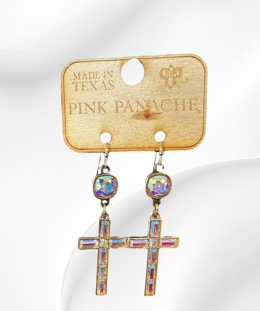 Cross Dangle Earrings