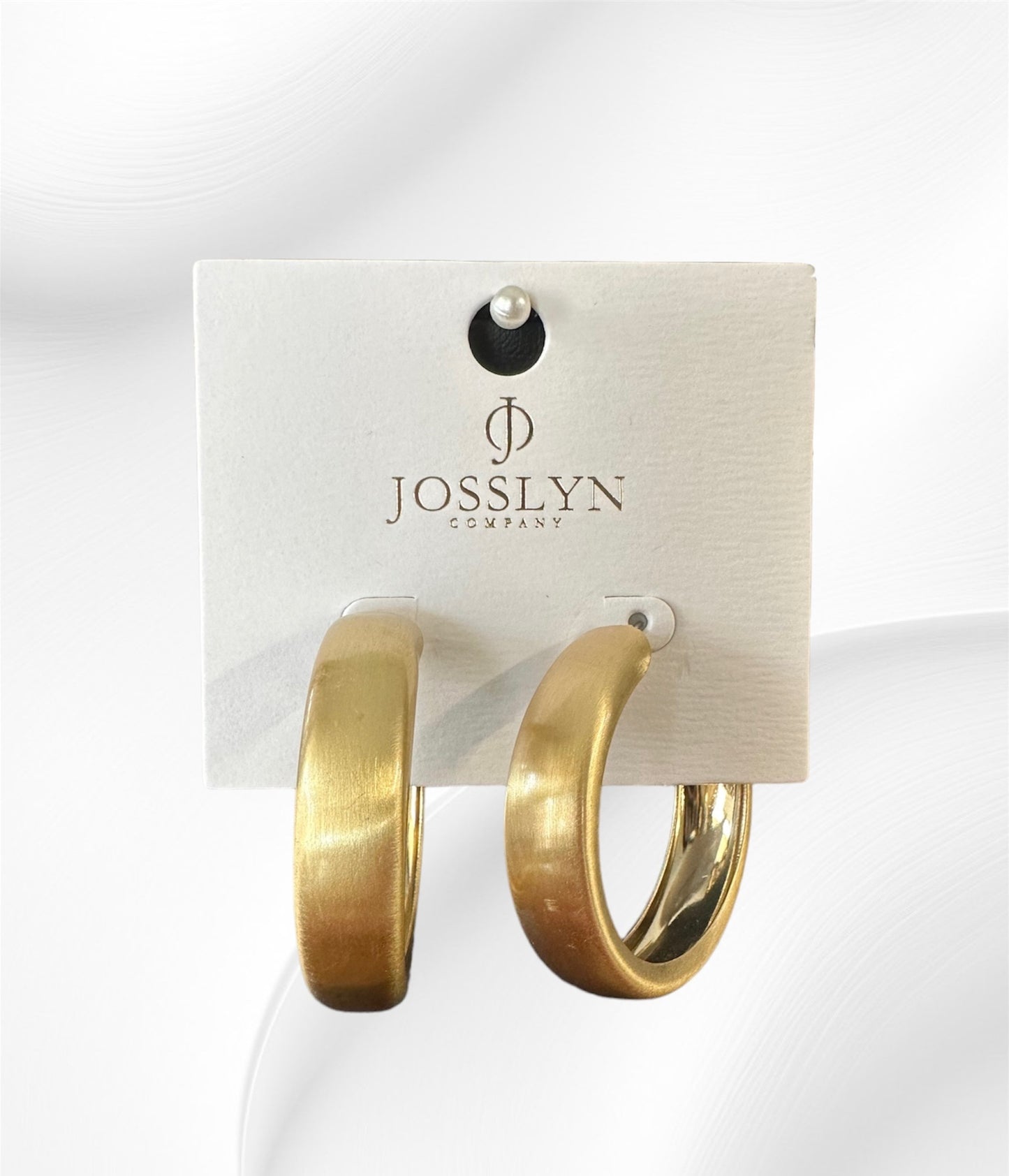 Thick Gold Hoop Earrings