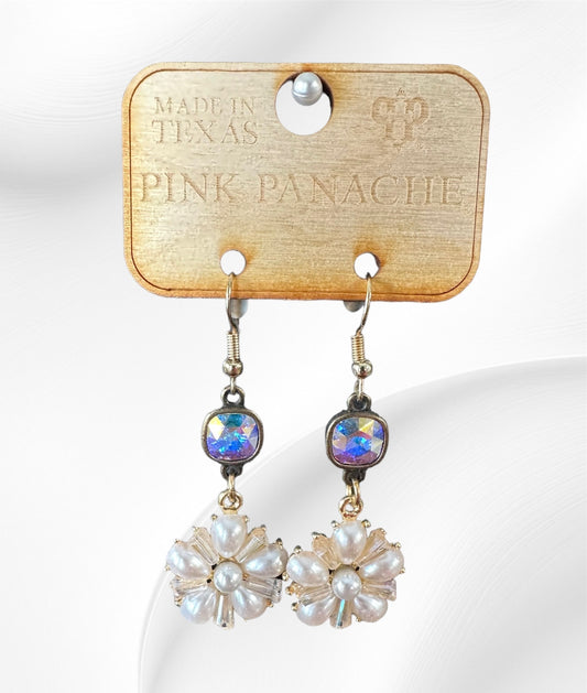 Pearl Flower Earrings