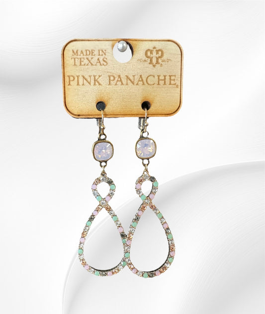Multi-Color Infinity Loop Earrings