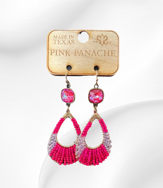 Pink & Purple Dangle Earrings