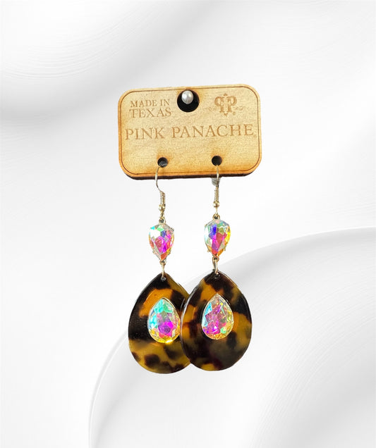 Brown & Black Dangle Earrings