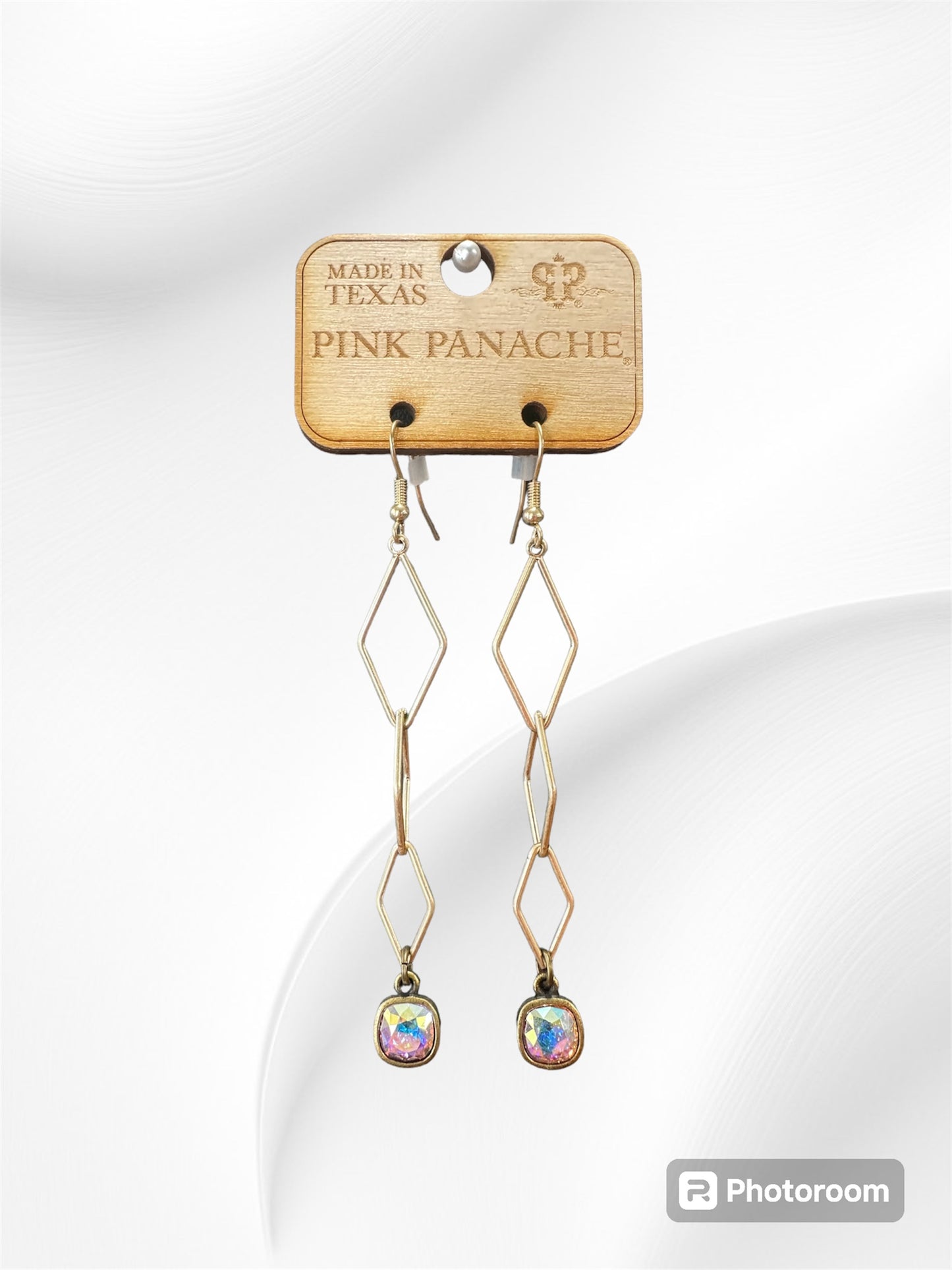 Diamond Shaped Long Earrings