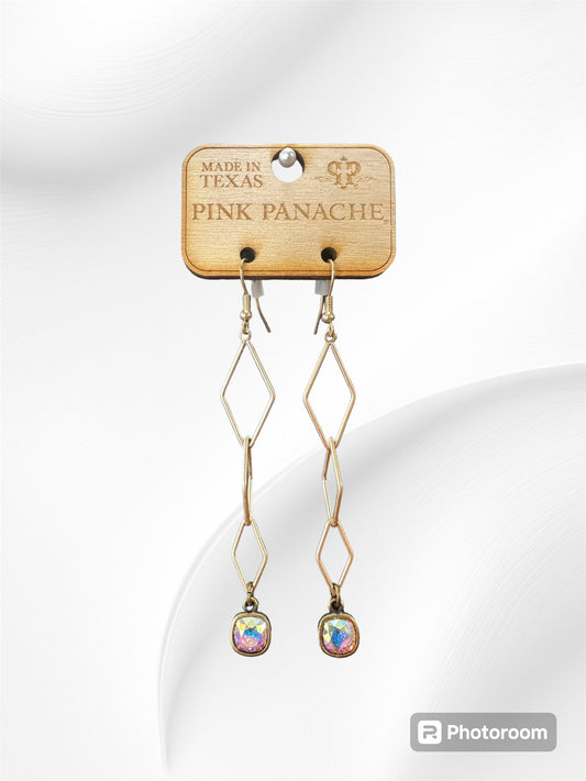 Diamond Shaped Long Earrings
