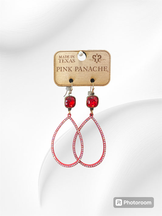 Red Dangle Earrings