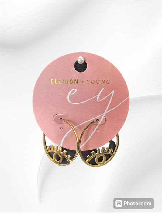 Eyed Hoop Earrings