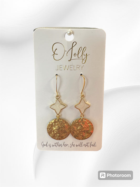 Gold Circle Earrings