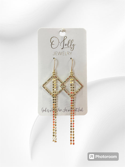 Diamond Long Earrings