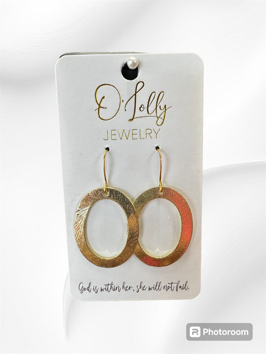 Oval Hoop Earrings