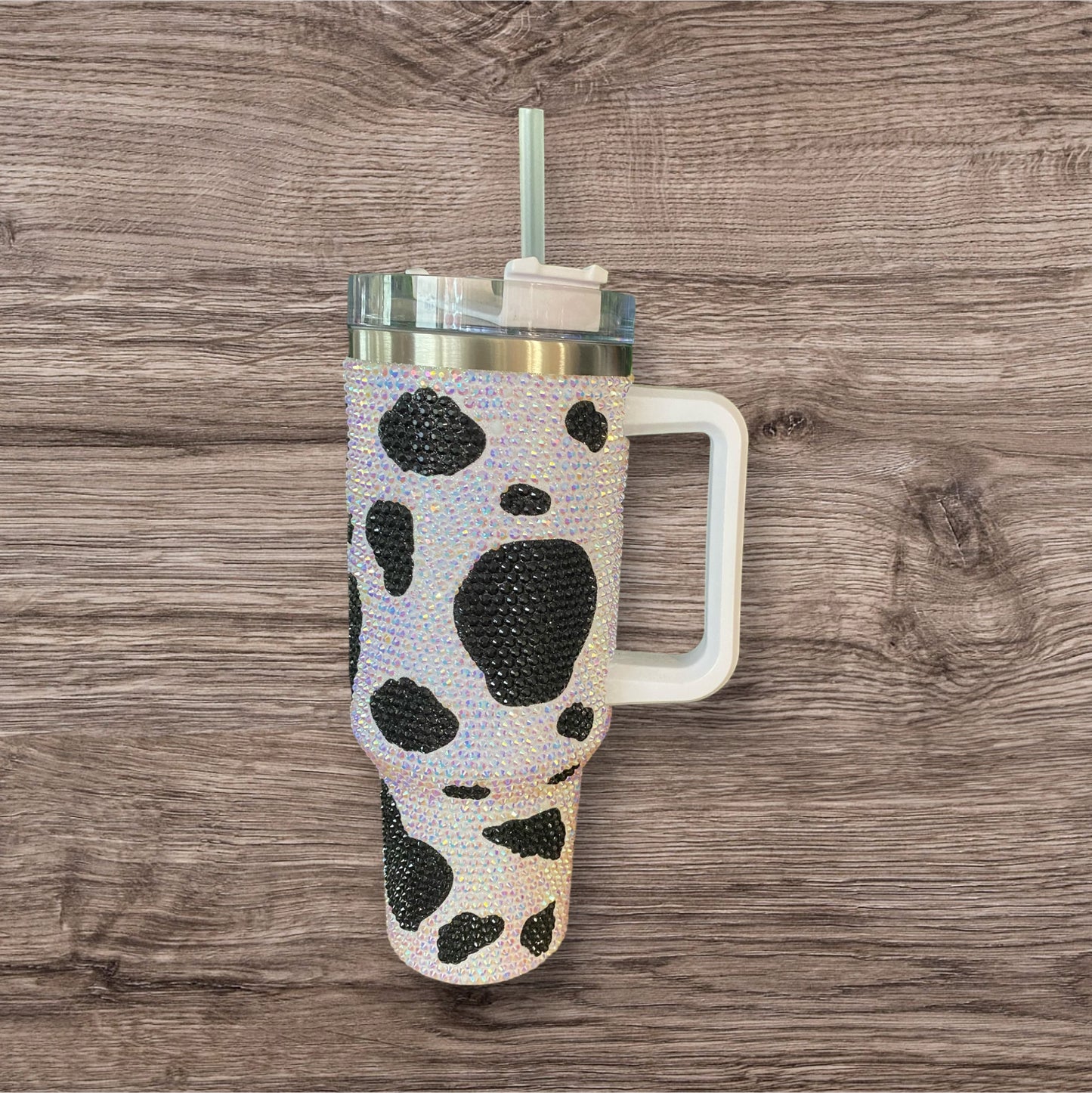 Bling Cow Rhinestone 40 0z Tumbler